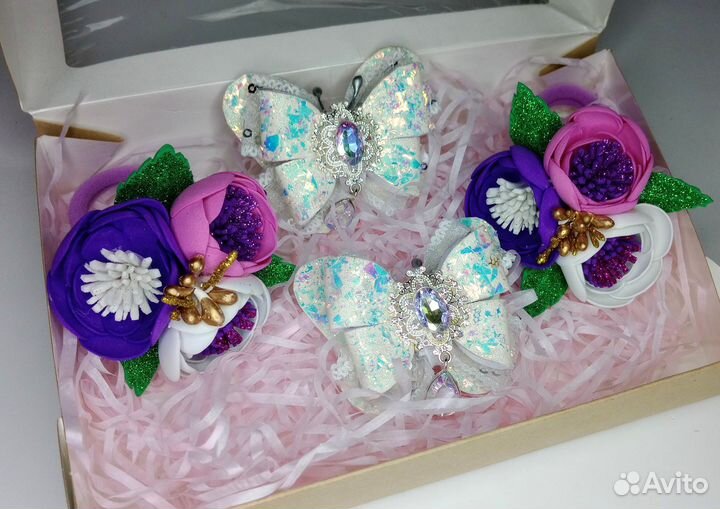 Подарок для девочки, бантики ручной работы