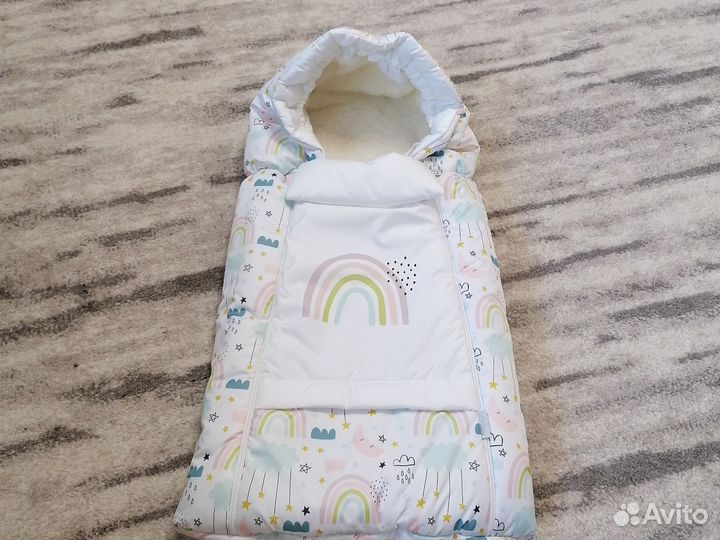 Комплект на выписку зима на меху