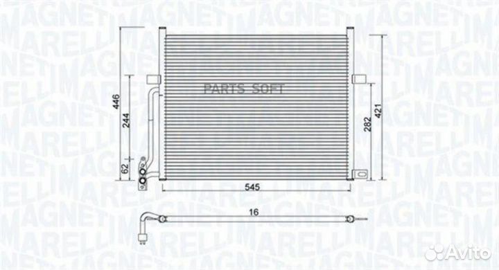 Magneti marelli 350203776000 Радиатор кондиционера