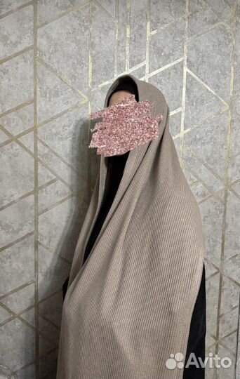 Шарф-капюшон из вязки