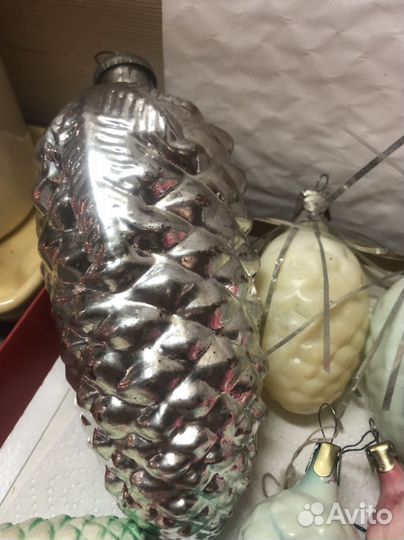 Елочные игрушки СССР шишки,бусы