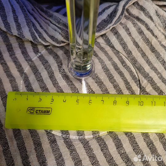 Ваза для фруктов на ножке цветное стекло СССР