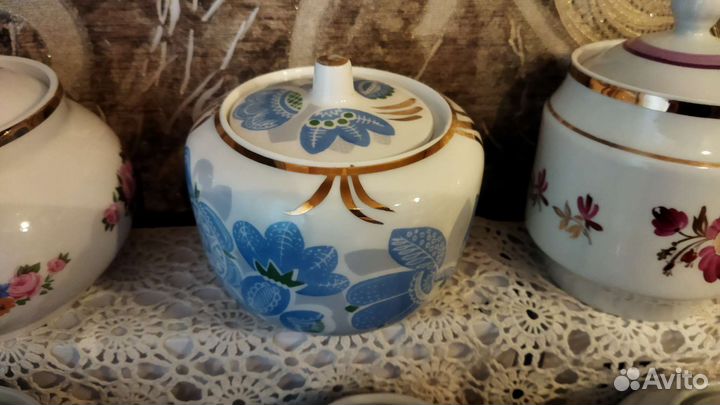 Фарфоровая сахарница СССР