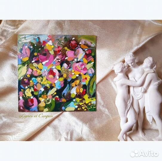 Картина маслом. Цветы