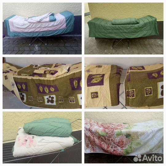 2 Одеяло 2х спальн синтепон 2х стор бу торг стёган