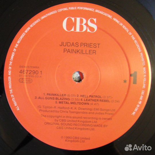 Judas priest - painkiller / 1990 holland