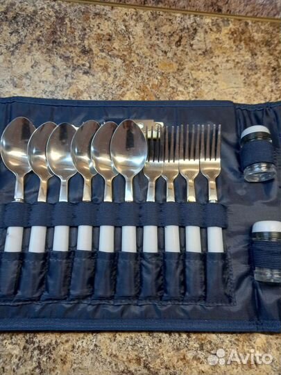 Туристический набор столовых приборов на 6 персон