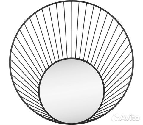 Декоративное зеркало Inspire Palm 50 см черное