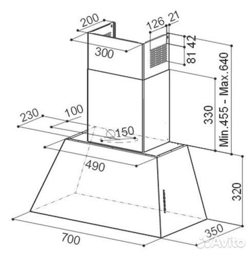 Вытяжка faber 110.0459.033 faber chloe EV8P CG matt A70