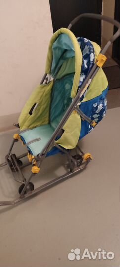 Детские санки коляска