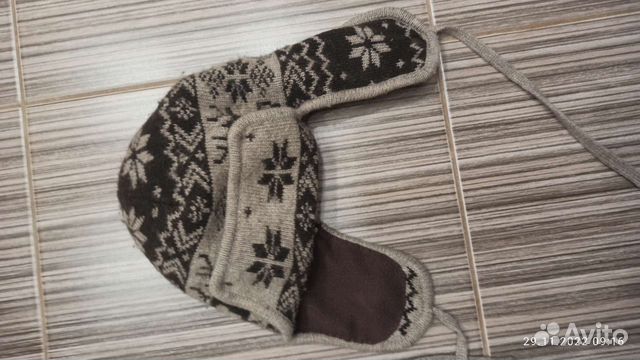 Зимняя шапка из натуральной верблюжьей шерсти