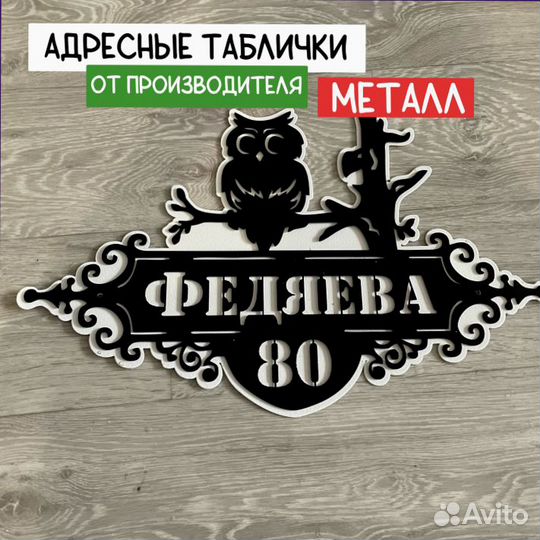 Таблички адресные 1.5