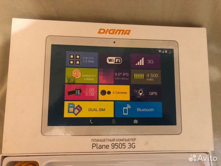 Планшетный компьютер digma plane 9505 3G