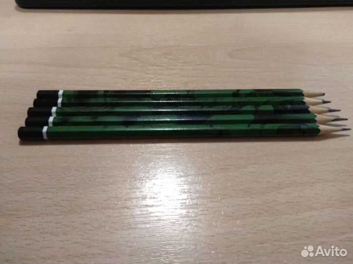 Карандаши чернографитные (малахит)