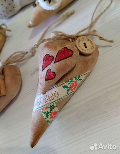 Кофейные сердечки- обереги, сувениры