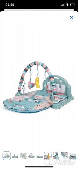 Детский коврик с пианино