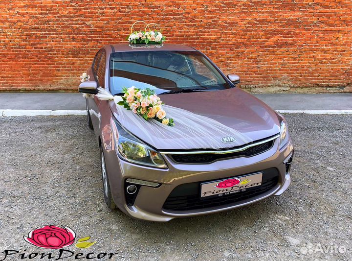 Свадебные украшения на авто № 51