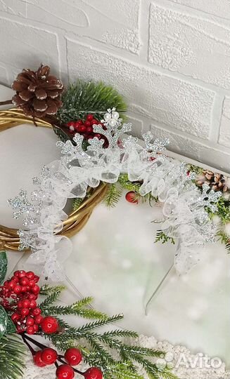 Ободок Новогодняя Снежинка