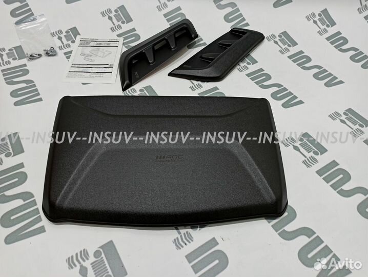 Воздухозаборники Aeroeffect Optimal на Ниву черные