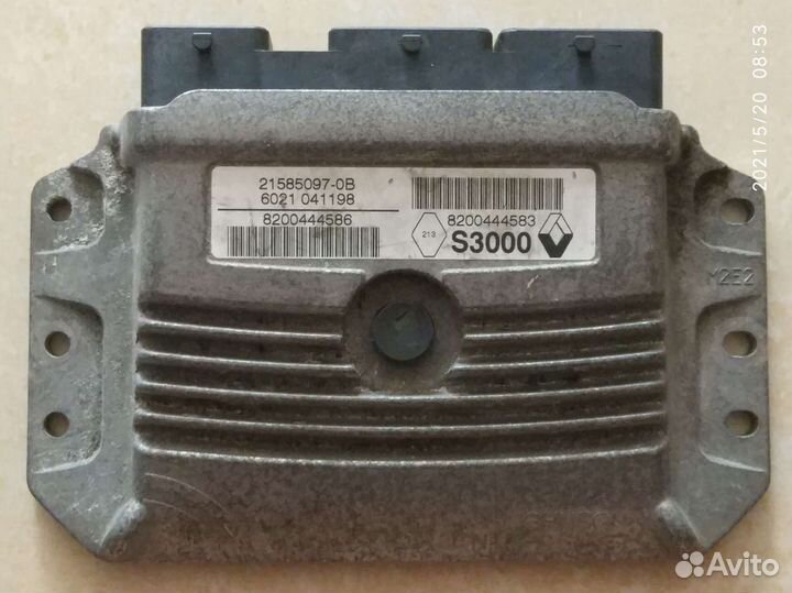 Эбу Renault Trafic Fluence Megane Duster Logan