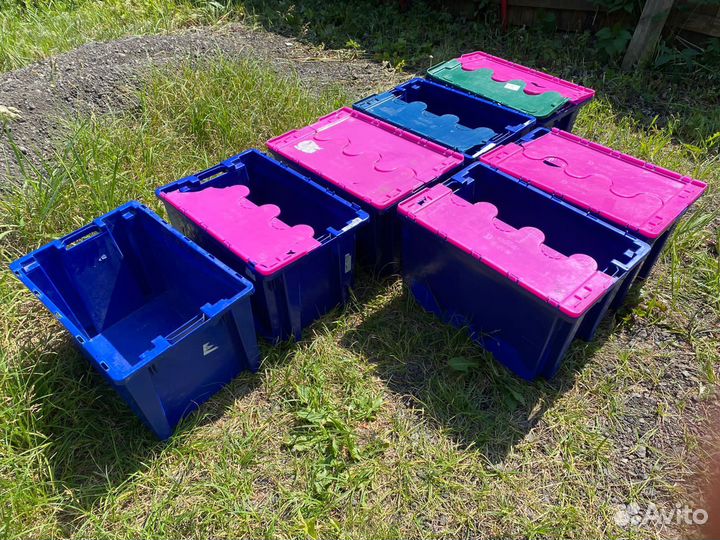 Пластиковый ящик 60х40х35 см разные