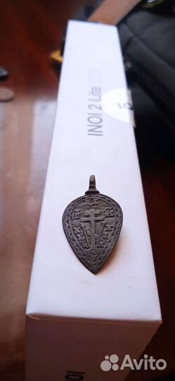 Старинный нательный крест,ладонка казачий 18-19 в