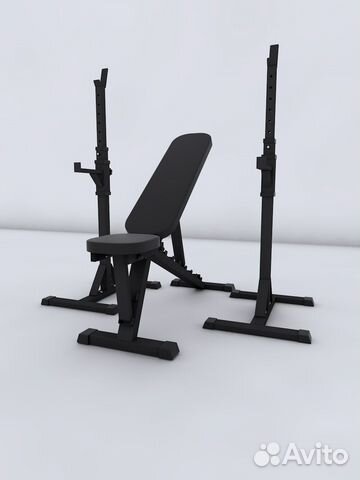 Комплект: Стойка для штанги New AGe 3.0 + скамья