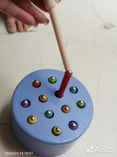 Магнитная рыбалка червячки