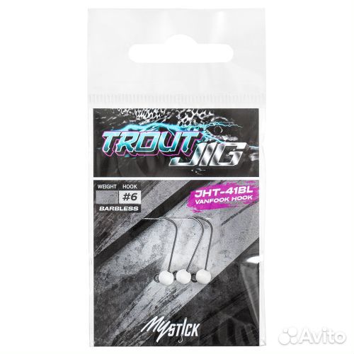 Джиг головки MyStick Trout Jig 0.4 г, #6, белый