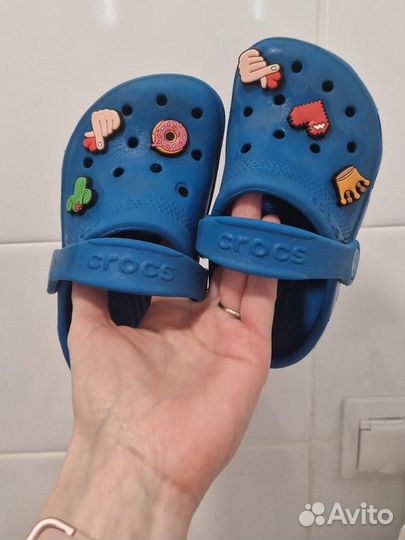 Crocs сабо c8/9, сандали adidas