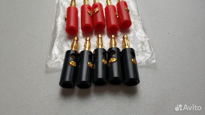 Новый Набор Разъёмов banana 10шт 4мм