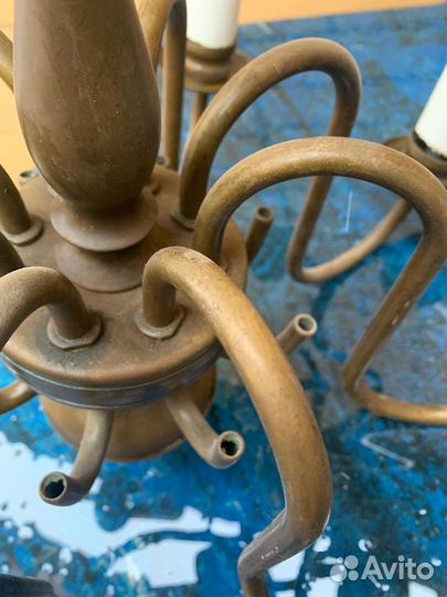 Люстра латунь