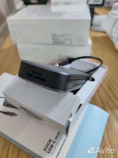 Хаб Powerology 512GB USB-C Hub & SSD
