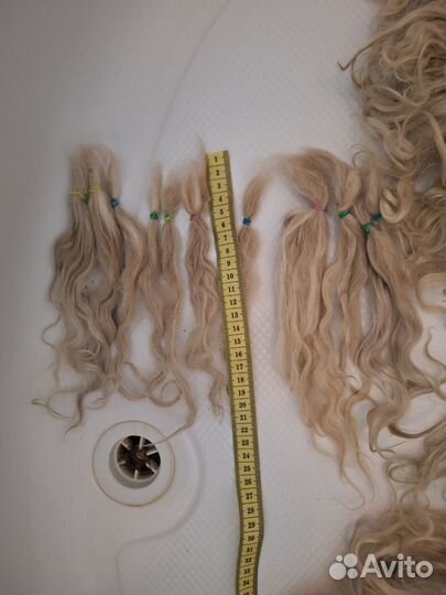 Локоны ангорской козы для кукольных волос