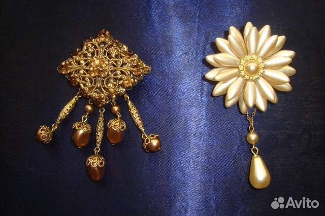 Броши. Чехословакия. Винтаж