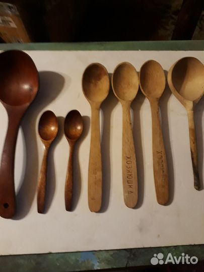 Ложка деревянная б/у