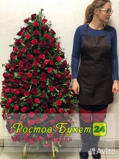 Венки из живых цветов (только из живых)