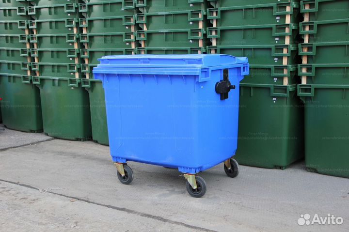 Мусорный Пластиковый Бак 1100л C2579