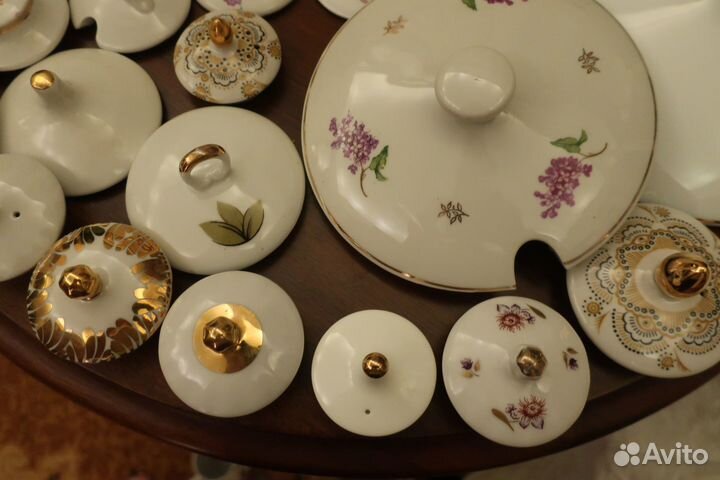 Крышки фарфоровые для чайников СССР