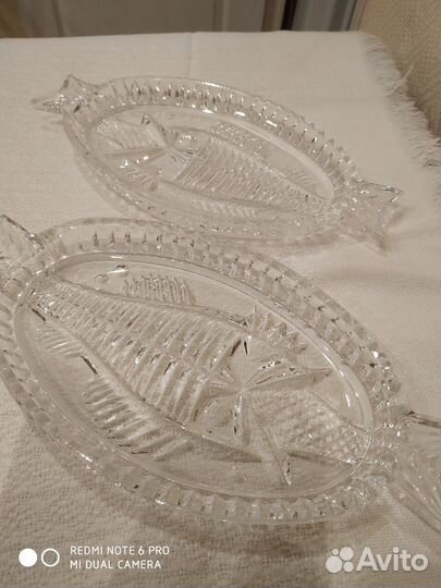 Винтаж Хрустальное блюдо, СССР