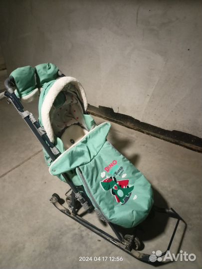 Детские санки коляска