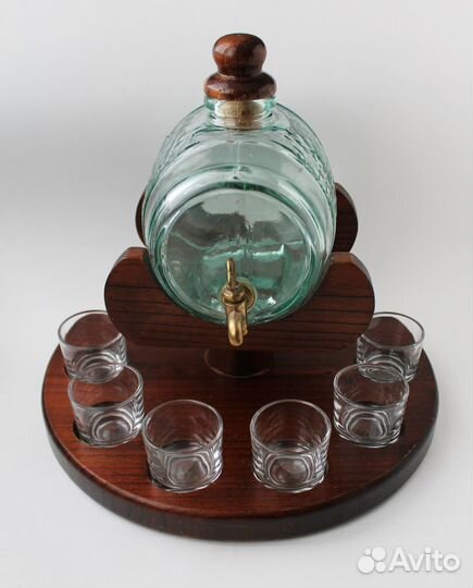 Бочонок с рюмками, подарочный набор