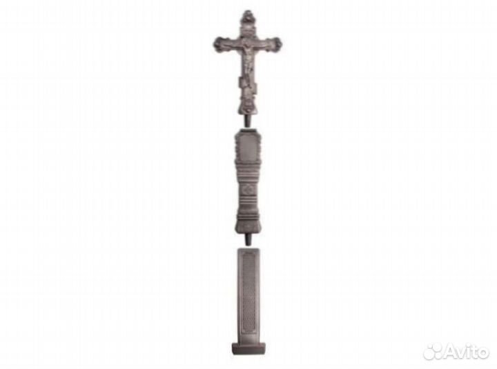 Крест надгробный литой