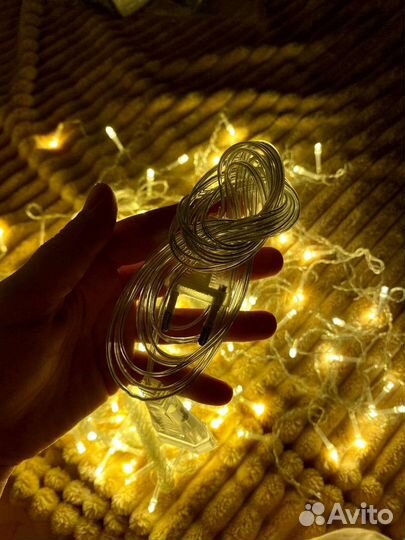 Гирлянда электрическая штора 3*3