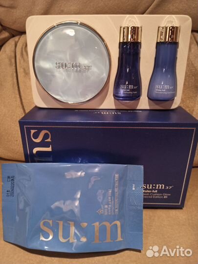 Тон-ап крем AHC, мульти стик Saga, кушон SU:M 37