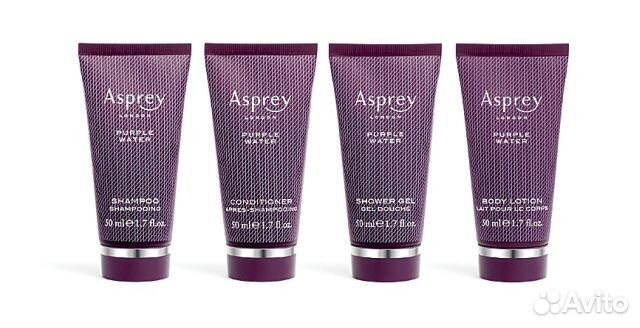 Asprey 35 ml. шампунь, гель, кондиционер, молочко
