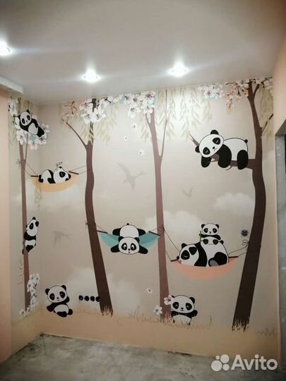 Обои. Обои под покраску. Фото обои. Шпаклёвка