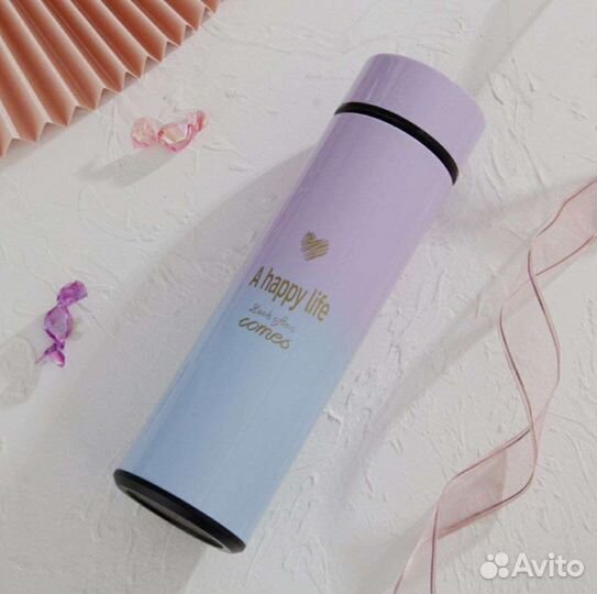 Умный термос 500 мл с сенсорным дисплеем темп-ры