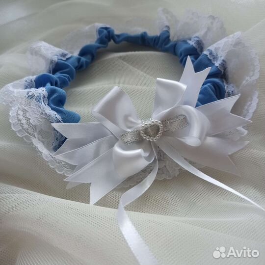 Свадебная подвязка ручной работы новая