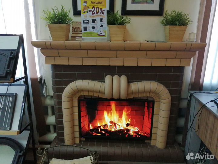 Дверка каминная дку - 9 (Литком)